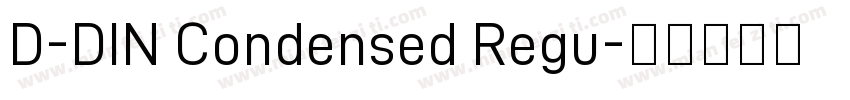 D-DIN Condensed Regu字体转换